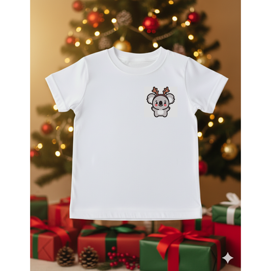 Koala wearing antlers