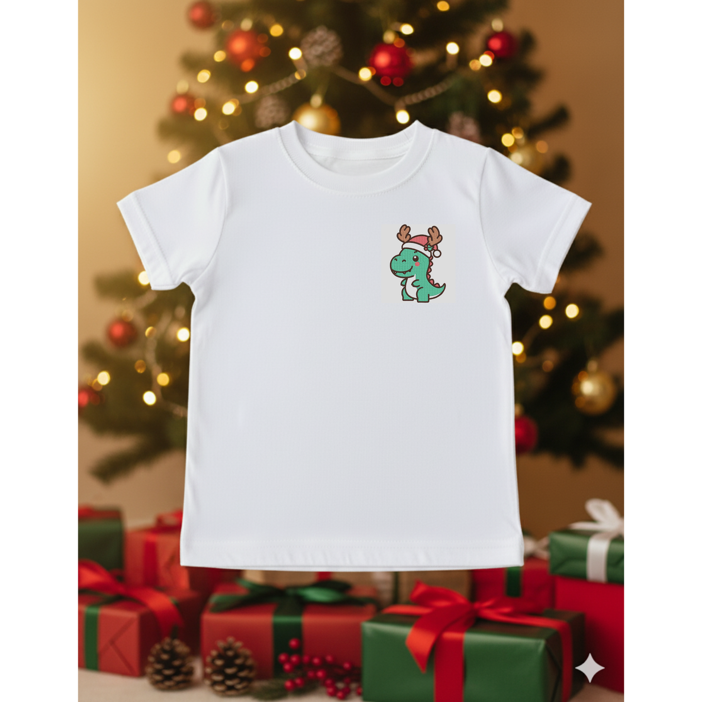 Dinosaur wearing antlers