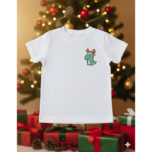 Dinosaur wearing antlers